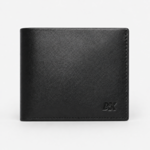 Aerdox Nova black leather wallet front view